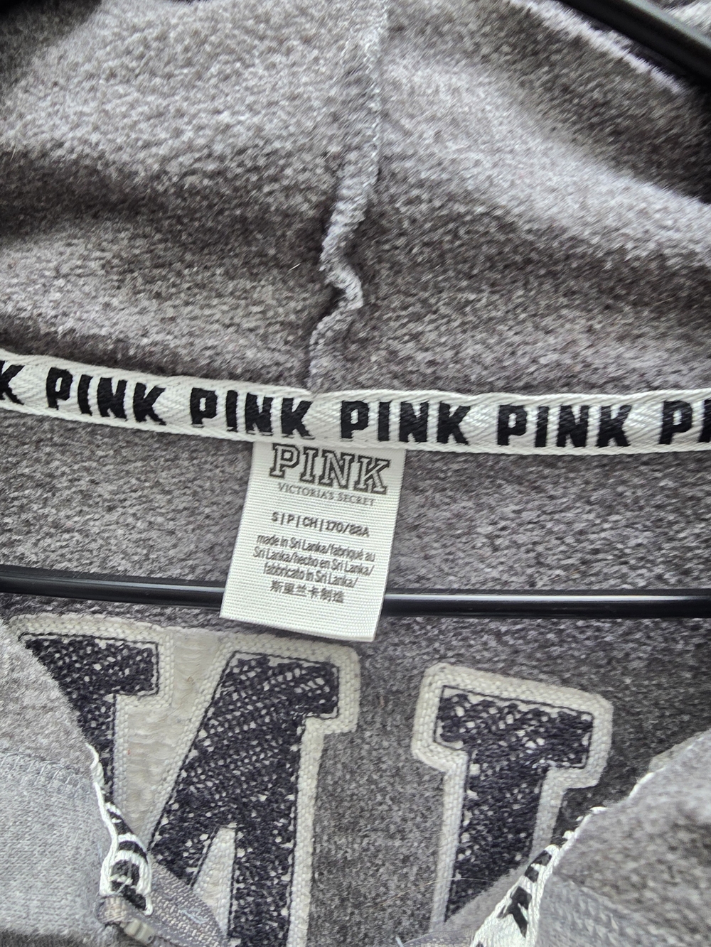 Victoria's Secret PINK Gray Zip-Up Hoodie - Picture 5 of 5